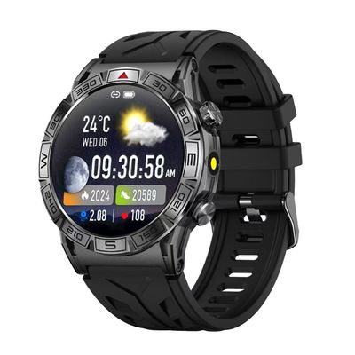 Giá tốt. 1.43 inch GPS đèn pin Smart Watch Kiểm tra sức khỏe 107 Chế độ thể thao Android IOS thể thao trực tuyến