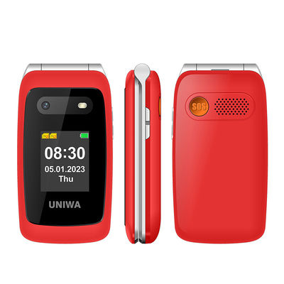 4G Flip Smartphone thân thiện với người cao tuổi màn hình kép sổ điện thoại lớn Điện thoại di động cho người cao tuổi