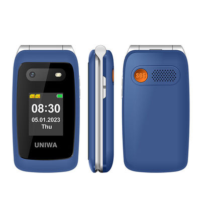 Giá tốt. Điện thoại di động cao tuổi 1450mAh UNIWA V202T Đen nhẹ trực tuyến
