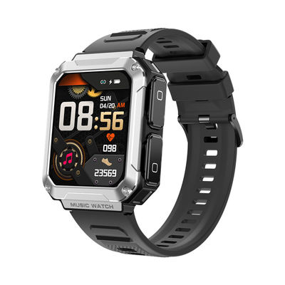 Giá tốt. T93 bạc Smart Watch Headset TWS 4GB Memory Wireless Bluetooth Call 1.96 Inch Sport Music trực tuyến