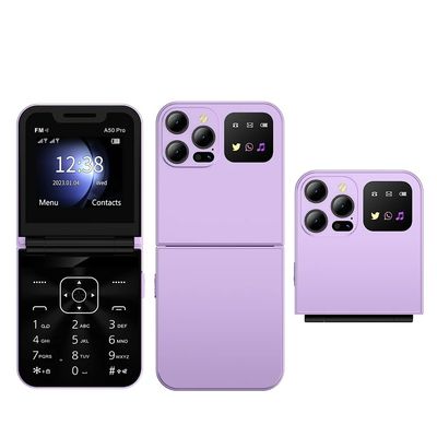 Giá tốt. 2G Điện thoại tính năng A50 PRO với MTK CPU 2.4 inch Màn hình 1350mAh Flip Design và Speed Dial trực tuyến