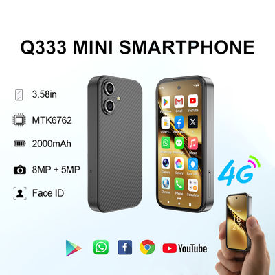 Giá tốt. Hệ điều hành Android 12.0 SOYES Q333 4+64GB Điện thoại thông minh với WIFI 2.4G/5G Face ID 4G LTE Type-C OTG 3.58' màn hình trực tuyến