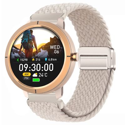 Giá tốt. Người phụ nữ Người đàn ông Đồng hồ thông minh 5ATM Không thấm nước GPS tích hợp GNSS hai băng tần Bluetooth vàng và Bluetooth trực tuyến