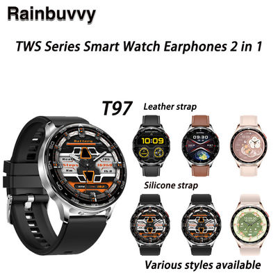 Giá tốt. Tai nghe Bluetooth T97 TWS 2 trong 1 Âm thanh HIFI 9D Đồng hồ theo dõi sức khỏe và tập thể dục trực tuyến