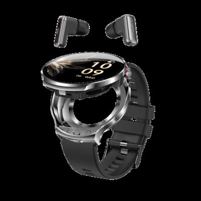 Giá tốt. T100 Đàn ông TWS 2 trong 1 Không dây Bluetooth gọi tai nghe Nhịp tim Thể thao Nhạc tai nghe Smartwatch trực tuyến