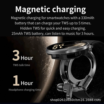 Giá tốt. Smart Watch 2 trong 1 có tai nghe không dây màn hình IPS 185 inch và tích hợp cảm biến G T100 trực tuyến