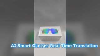 X01 AI ChatGPT Assistant, Điều khiển bằng giọng nói, Camera dịch thời gian thực Kính râm AI Kính thông minh